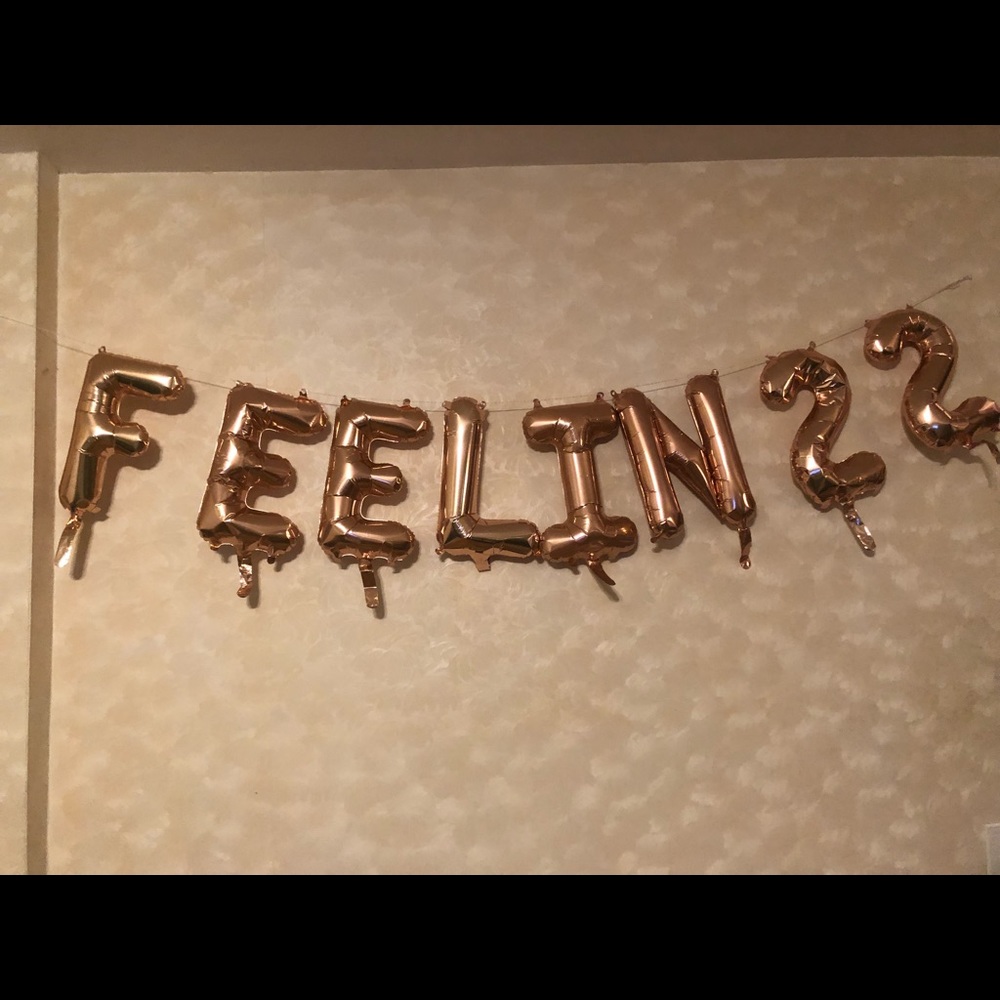 22nd Birthday sign